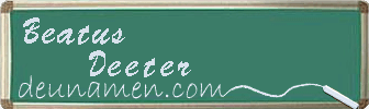 Beatus Deeter Visitenkarte